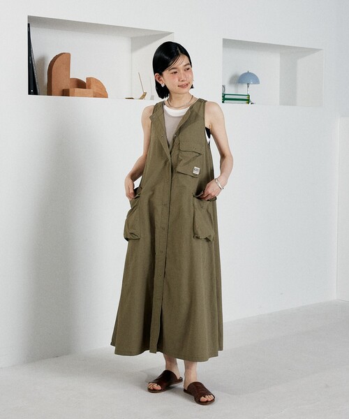 【新品】KIFFE × FREAK’S STORE/キッフェミリタリーワンピース FREAK'S STORE ワンピース KIFFE × STORE/キッフェ 別注