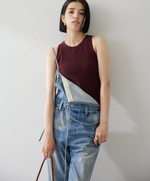 Whim Gazette 水着 2wayプルオーバー　新品未使用タグ付き Whim Gazette 水着 「水着」パイルタンクトップ レディース