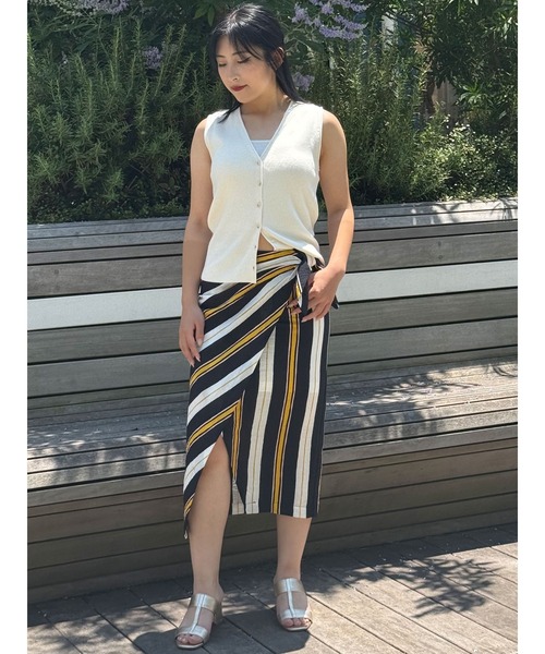 【直営・関税送料込】ミディ丈 ラップ風スカート BANANA REPUBLIC スカート FACTORY STORE ラップ風ミディ