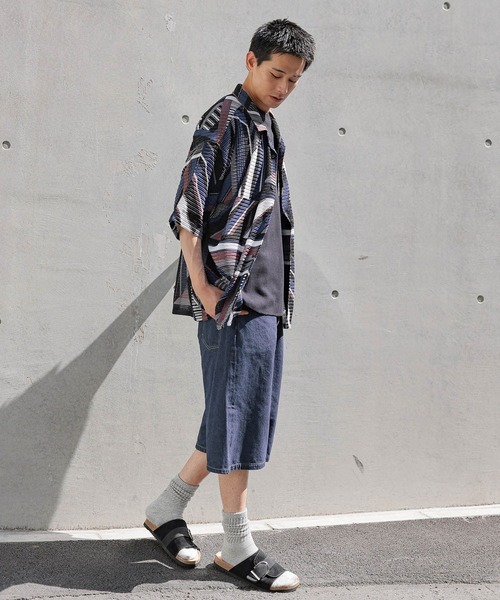 バギーデニムショートパンツ　GRMY イージーバギーデニムショーツ[品番：WG010093554]｜WEGO【MEN