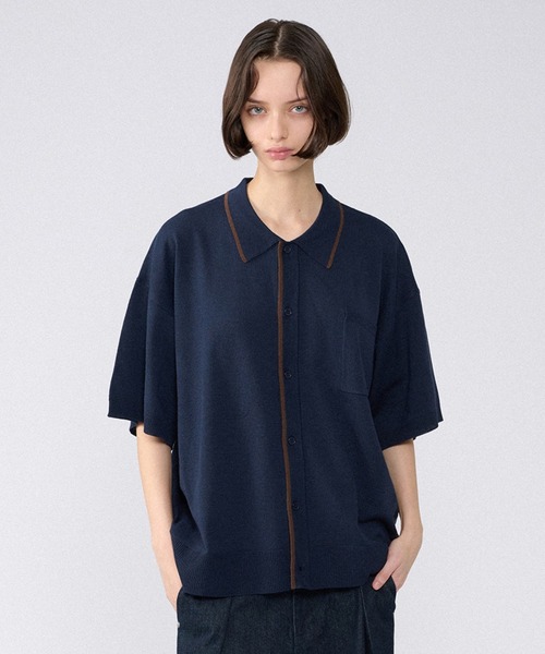 ONSILY ミックスニットシャツカーディガン ONCILY（オンシェリー）の「MIX PATTERN KNIT SHIRT CARDIGAN