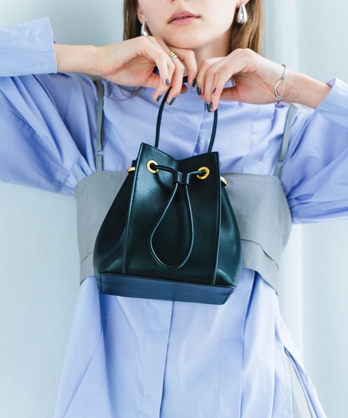 バッグ moge 88 LA MARGE ショルダーバッグ バッグ 「本革」2WAY 巾着