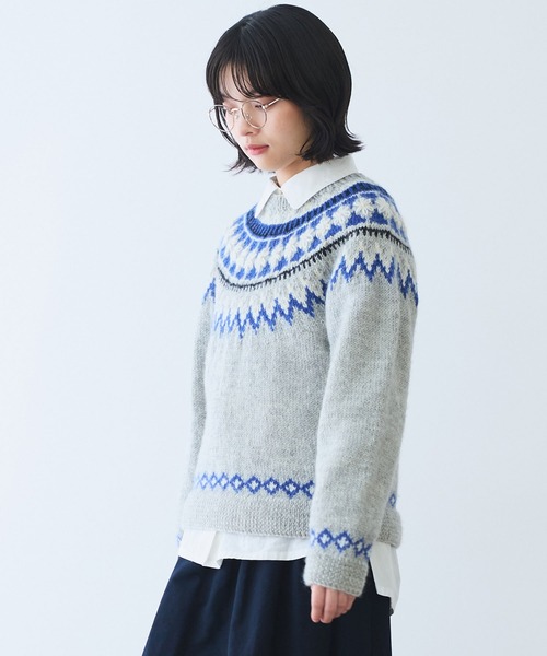 bulle de savon（ビュルデサボン） ニット セーター ネパールハンド