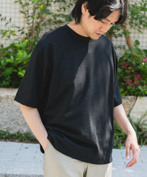 URBAN RESEARCH DOORS tシャツ JAPAN FABRIC リネンライクT