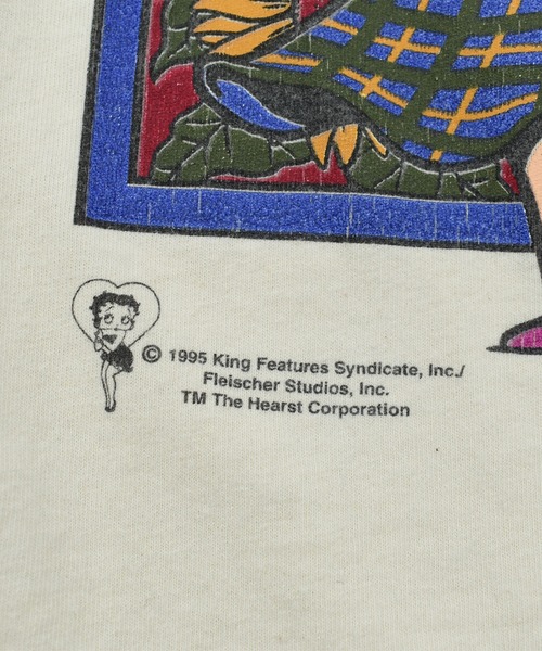 90s ヴィンテージ ベティ・ブープ ベースボール Tシャツ ©1995 VINTAGE tシャツ 「USED」90's “Betty Boop” ベースボールシャツ