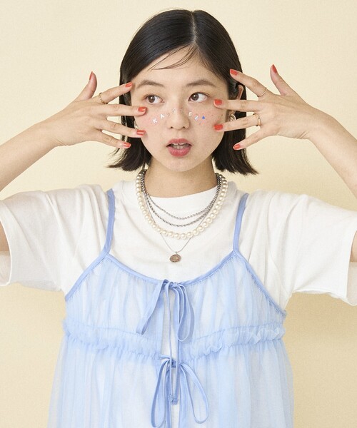 FREAK'S STORE tシャツ 「セットアイテム」チュールキャミソール