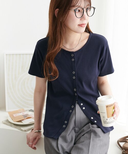tシャツ ピグメントティアードプルオーバー レディース Discoat tシャツ ピコレース前開きプルオーバー レディース