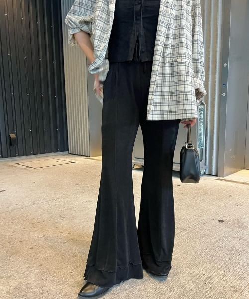 SEZANE ダークネイビー フレアパンツ SEZANE ダークネイビー フレアパンツ