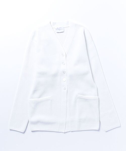 「UNITED ARROWS」 ニットカーディガン FREE オフホワイト レディース
