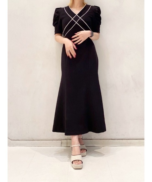 LILY BROWN（リリーブラウン） 半袖ワンピース ONE SIZE ピンク