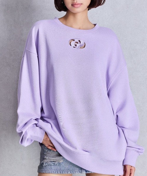 GYDA トレーナー スウェット GD CUT OUT スウェットトップス