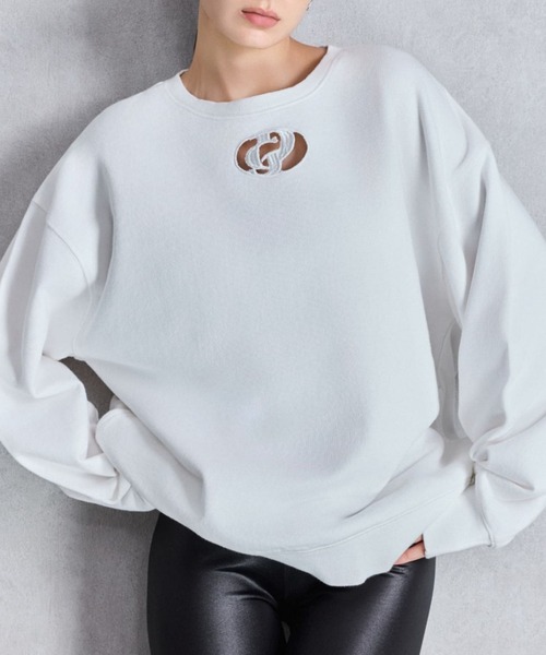 トレーナー スウェット GD CUT OUT スウェットトップス レディース