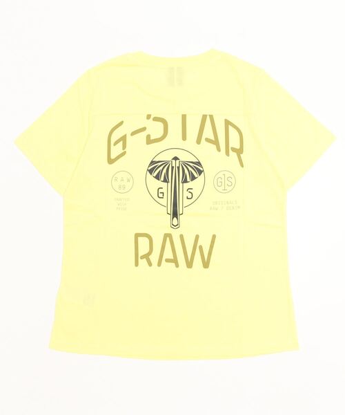 「G-STAR RAW」 半袖Tシャツ SMALL オレンジ レディース