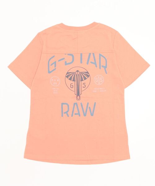 「G-STAR RAW」 半袖Tシャツ SMALL オレンジ レディース