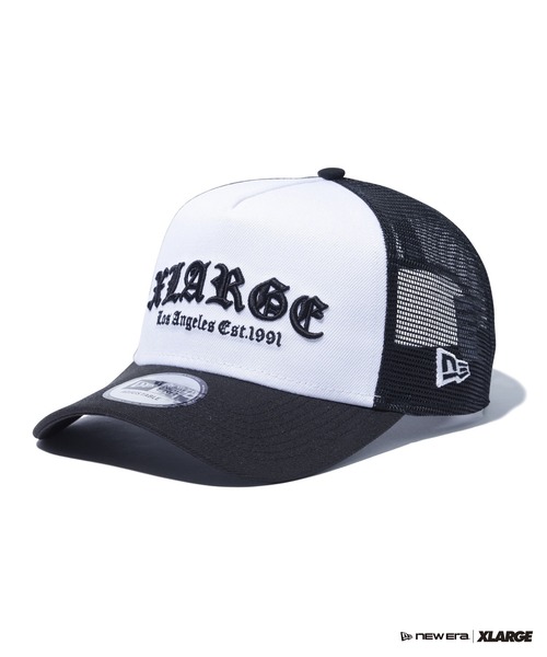 NEW ERA キャップ 帽子 XLARGE×NEW OLD ENGLISH LOGO MESH
