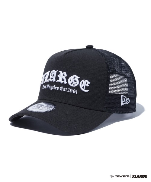 NEW ERA キャップ 帽子 XLARGE×NEW OLD ENGLISH LOGO MESH