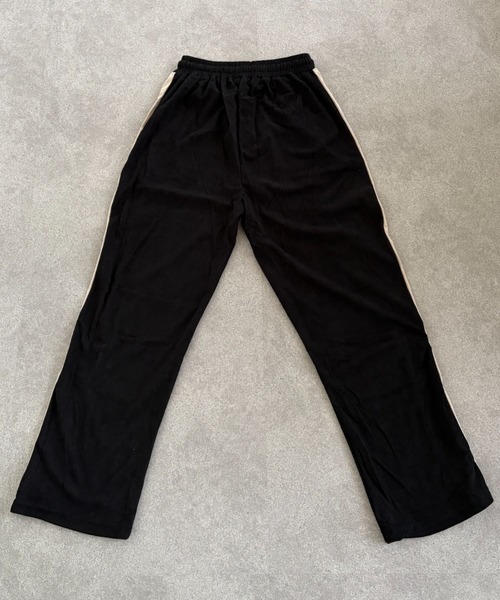 link lot パンツ サイドラインワッペン付きコーデュロイイージーパンツ