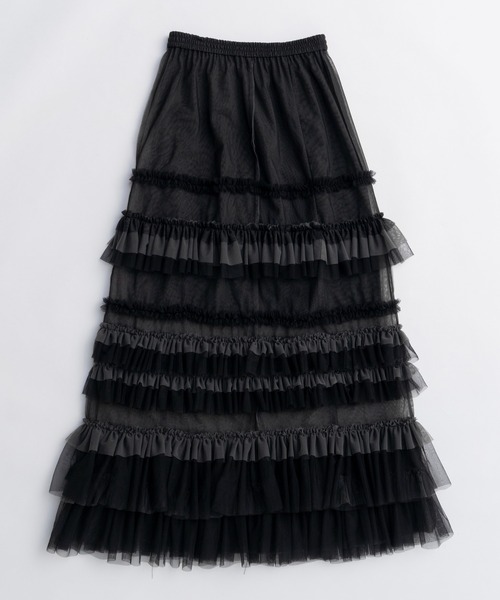 MAISON SPECIAL（メゾンスペシャル） スカート Volume Tulle Ruffle