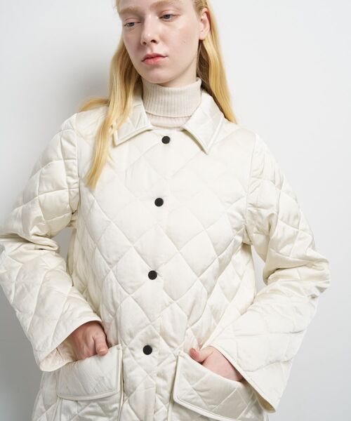 LANVIN en Bleu コート アウター キルティングダウンハーフコート