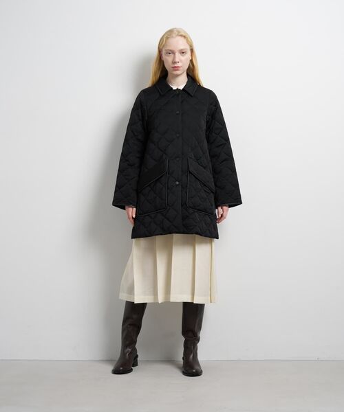 LANVIN en Bleu コート アウター キルティングダウンハーフコート