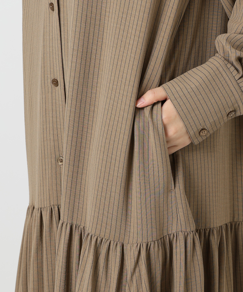 IENA ティアードシャツワンピース イエナ IENA（イエナ）の「ティアードシャツワンピース（ワンピース