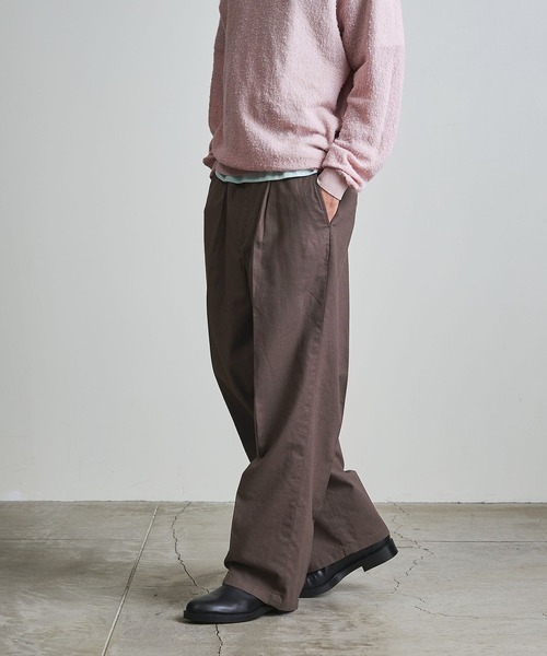 【新品未使用】H BEATUTYYOUTH STRIGHT WIDE PANTS info. BEAUTY＆YOUTH マルチサイズ パンツ 「マルチサイズ