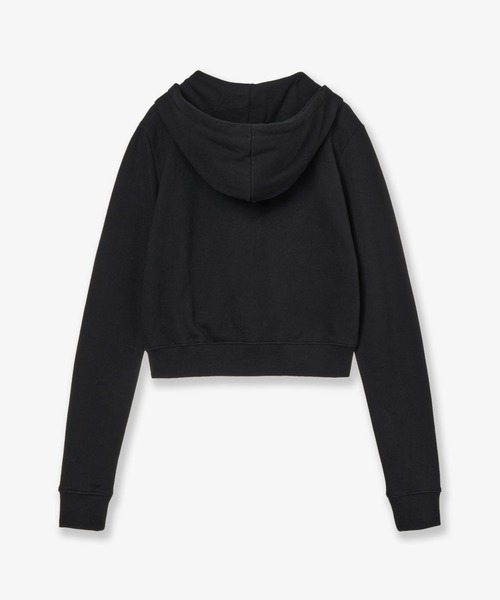 aeae パーカー DOT SMALL LETTER CROP HOOD ZIP UP レディース 