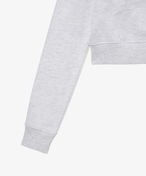 aeae パーカー DOT SMALL LETTER CROP HOOD ZIP UP レディース
