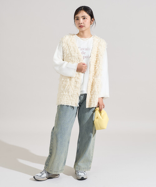 ベスト ジレ ループヤーンベスト/オーバーサイズ ニットベスト レディース | FREAK'S STORE | 04