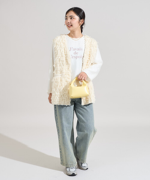 ベスト ジレ ループヤーンベスト/オーバーサイズ ニットベスト レディース | FREAK'S STORE | 05