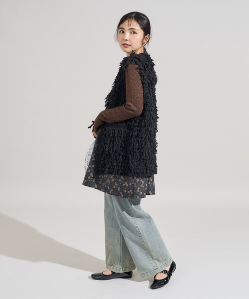 ベスト ジレ ループヤーンベスト/オーバーサイズ ニットベスト レディース | FREAK'S STORE | 15