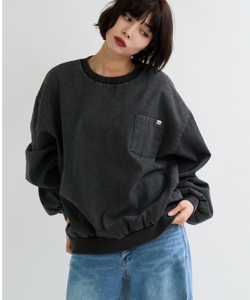 adidas Originalsケミカルウォッシュデニムトレーナー adidas - 【西島隆弘着用】Nissy ケミカルウォッシュ デニム