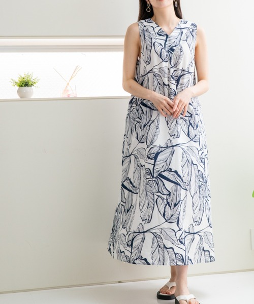 「a lot of love」 ノースリーブワンピース FREE ブルー レディース_画像9