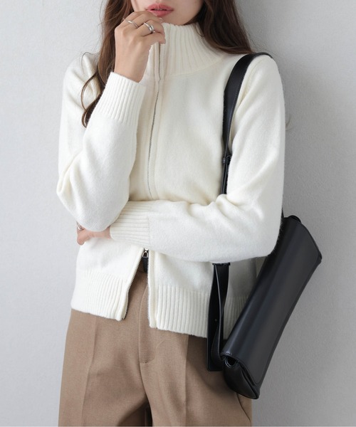 極美品 セオリー ハイゲージ スタンドネック ニット ウール セーター 白 9号 MEN | Theory [セオリー] 公式通販サイト