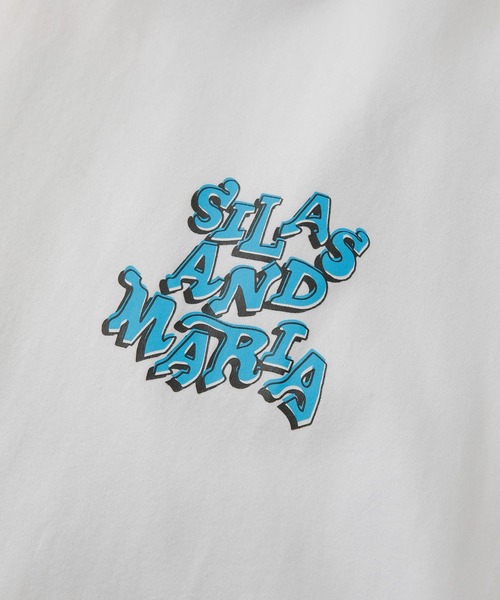 「SILAS」 長袖Tシャツ M ホワイト メンズ_画像4