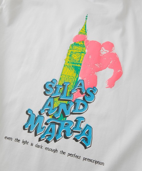 「SILAS」 長袖Tシャツ M ホワイト メンズ_画像6