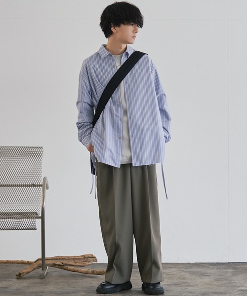 WYM LIDNM 「WYM LIDNM」 長袖シャツ M ライトグレー メンズ