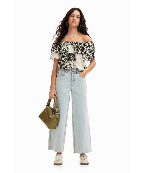 「Desigual」 ノースリーブブラウス S ホワイト レディース_画像3