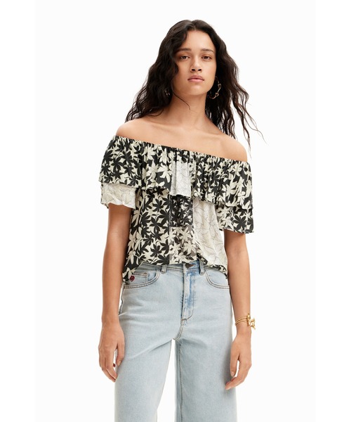「Desigual」 ノースリーブブラウス S ホワイト レディース_画像7