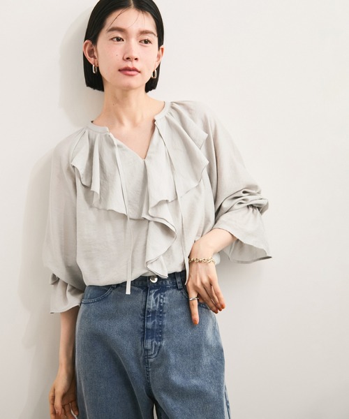 ラッフルカラーシャツ STYLEMIXER | ラッフルカラーシャツ (シャツ・ブラウス ) |SHEL'TTER