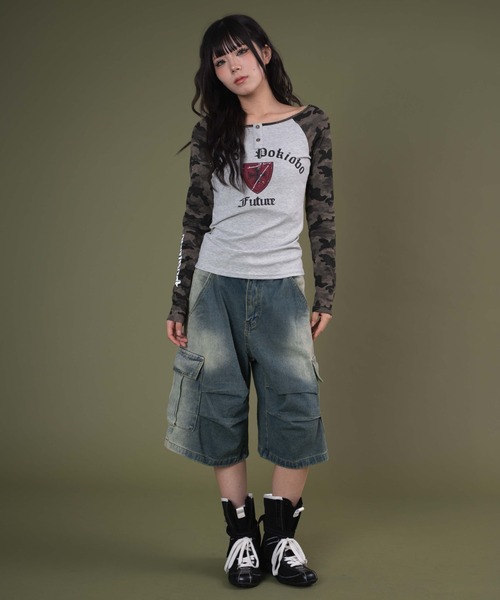 dispark ハーフパンツ ジーンズ デニム デニムパンツ DISPARK/フラップ