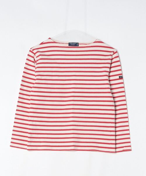 SAINT JAMES（セントジェームス） ボーダー柄7分袖カットソー - レッド