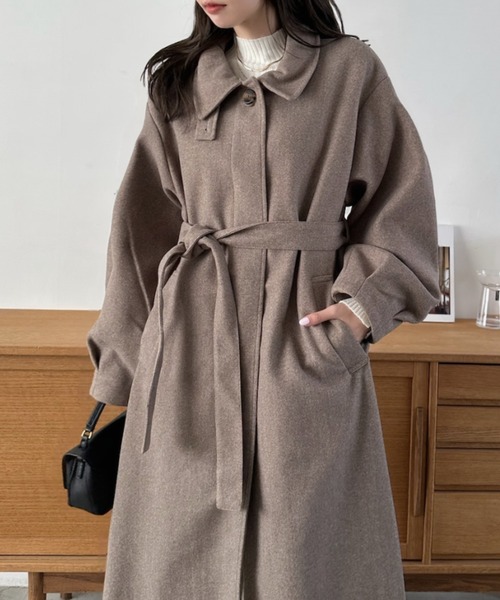 Eclat one ステンカラーコート コート 「Eclat one」2WAYネック ステン