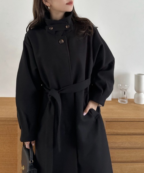 Eclat one ステンカラーコート コート 「Eclat one」2WAYネック ステン