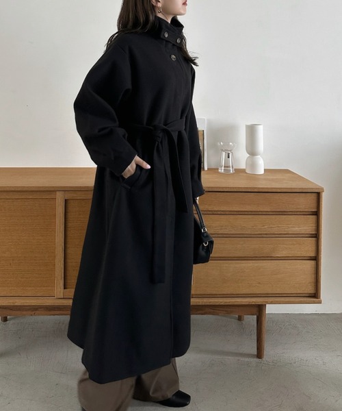 Eclat one ステンカラーコート コート 「Eclat one」2WAYネック ステン