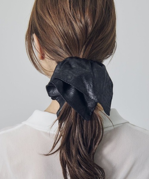 GOLDY（ゴールディ） シュシュ 「GOLDY」シャイニー スクエア ビッグ