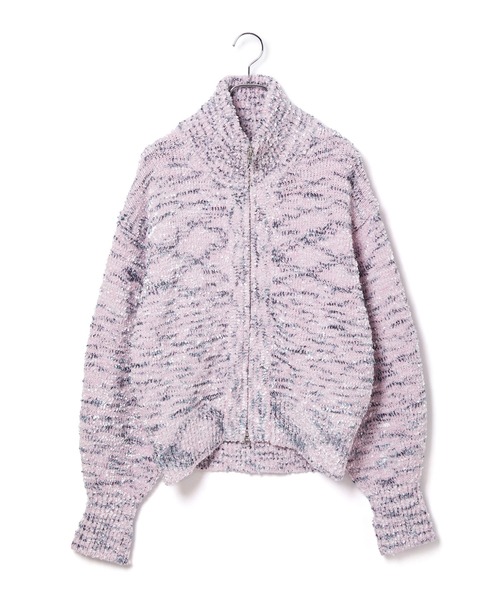 「ADAM ET ROPE'」 ニットカーディガン FREE ライトグレー レディース_画像2