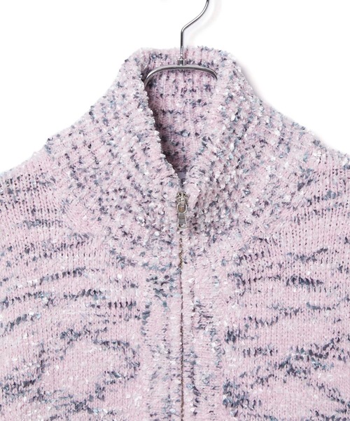 「ADAM ET ROPE'」 ニットカーディガン FREE ライトグレー レディース_画像4