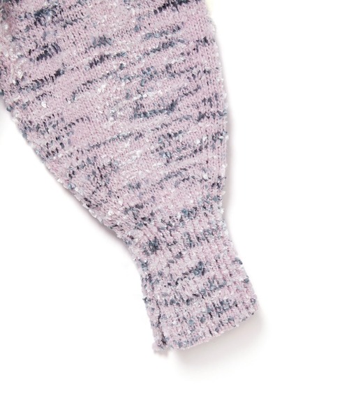 「ADAM ET ROPE'」 ニットカーディガン FREE ライトグレー レディース_画像6