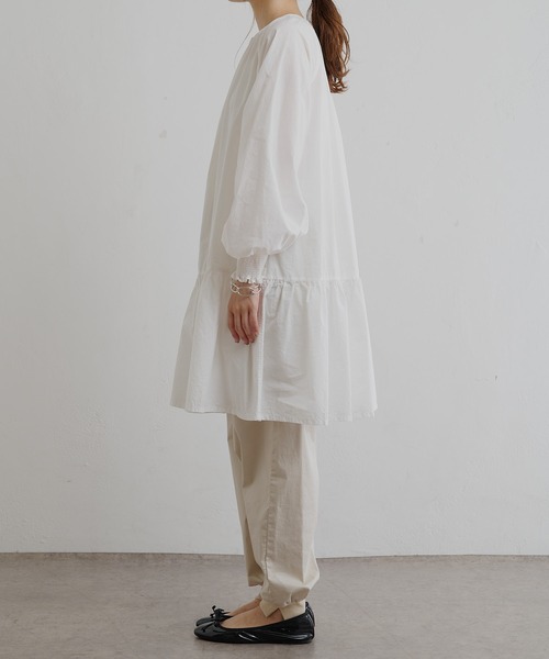 「PUAL CE CIN」 長袖チュニック FREE オフホワイト レディース_画像3
